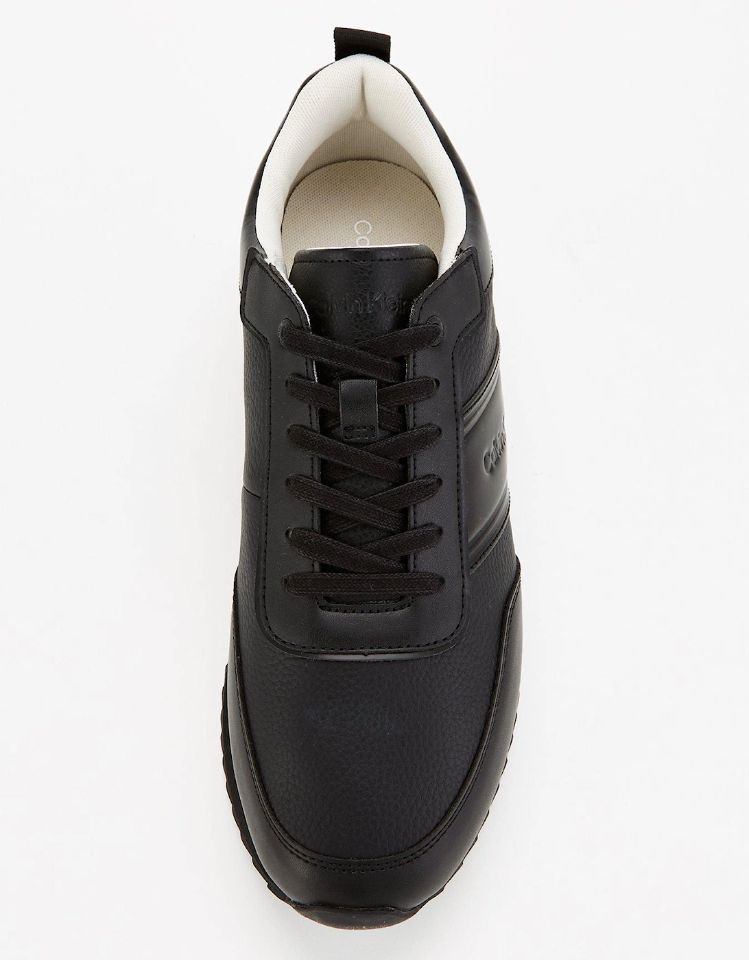 Leather Lace Up Runners - Black