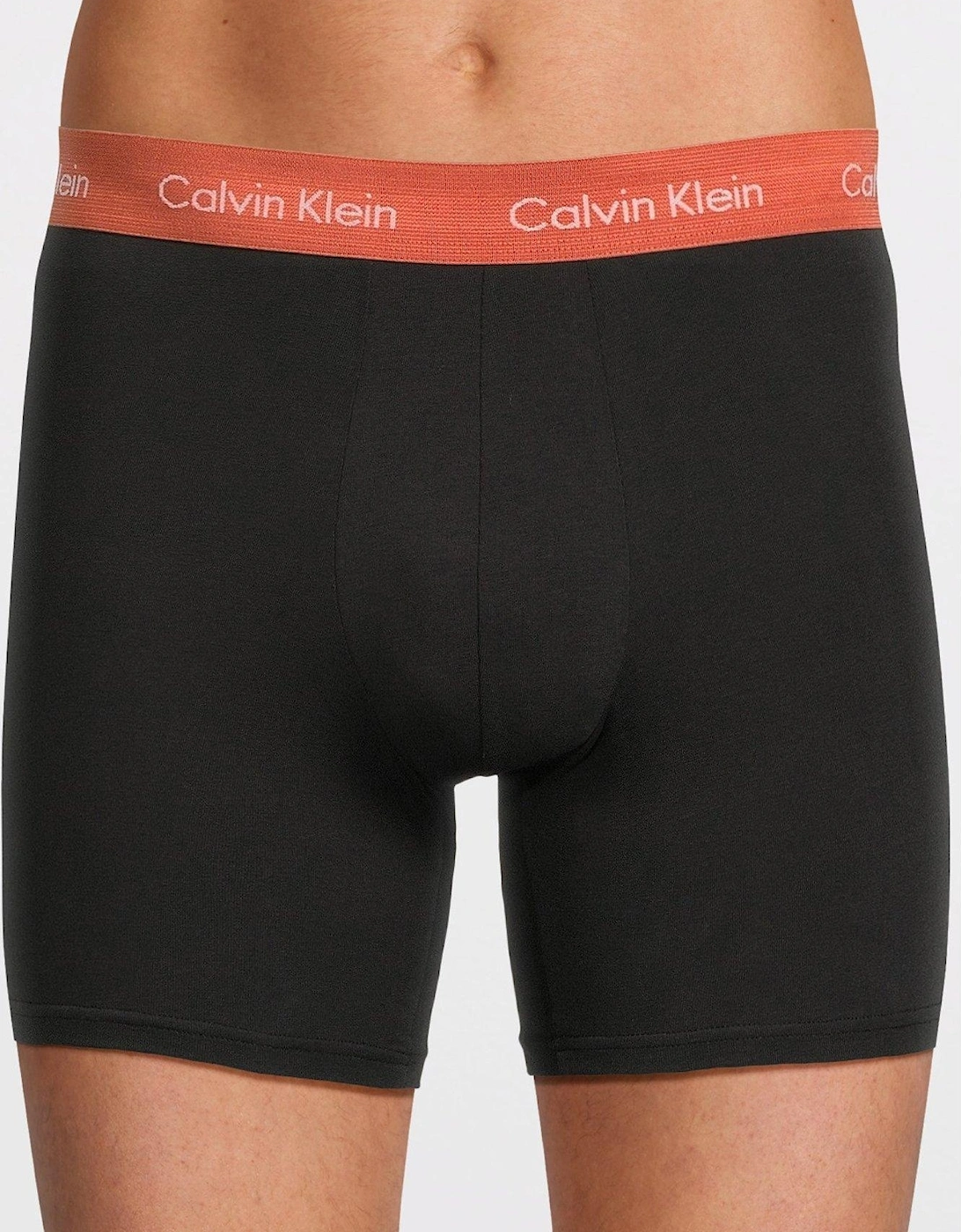 3 Pack Cotton Stretch Boxer Briefs - Black