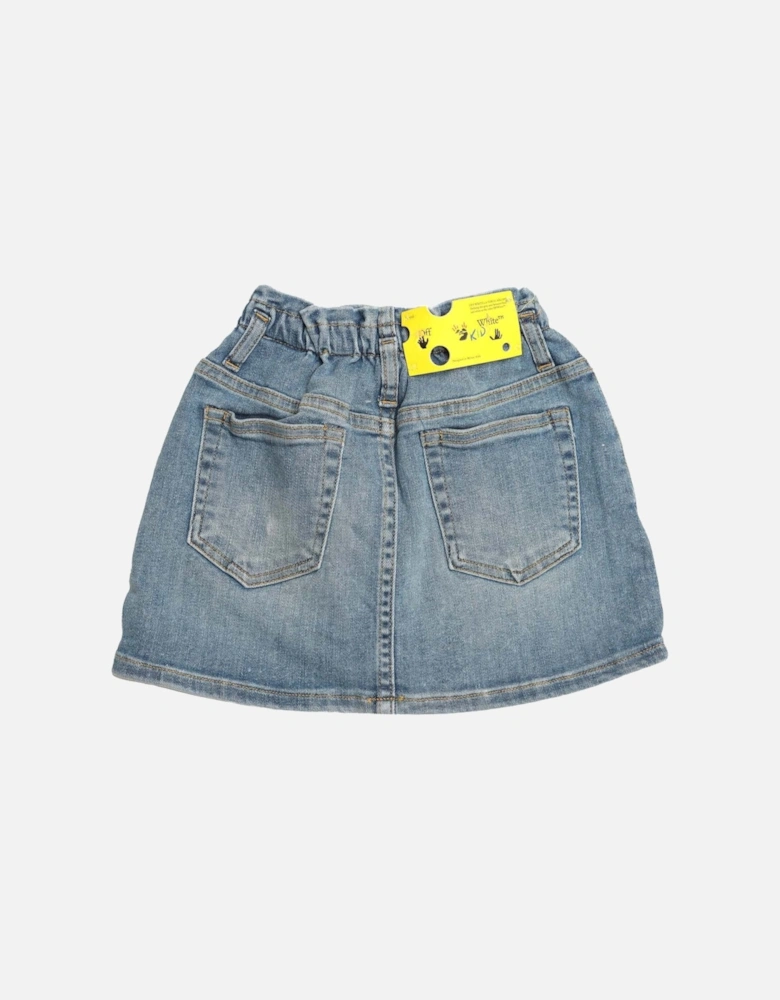 Juniors Monster Denim Skirt