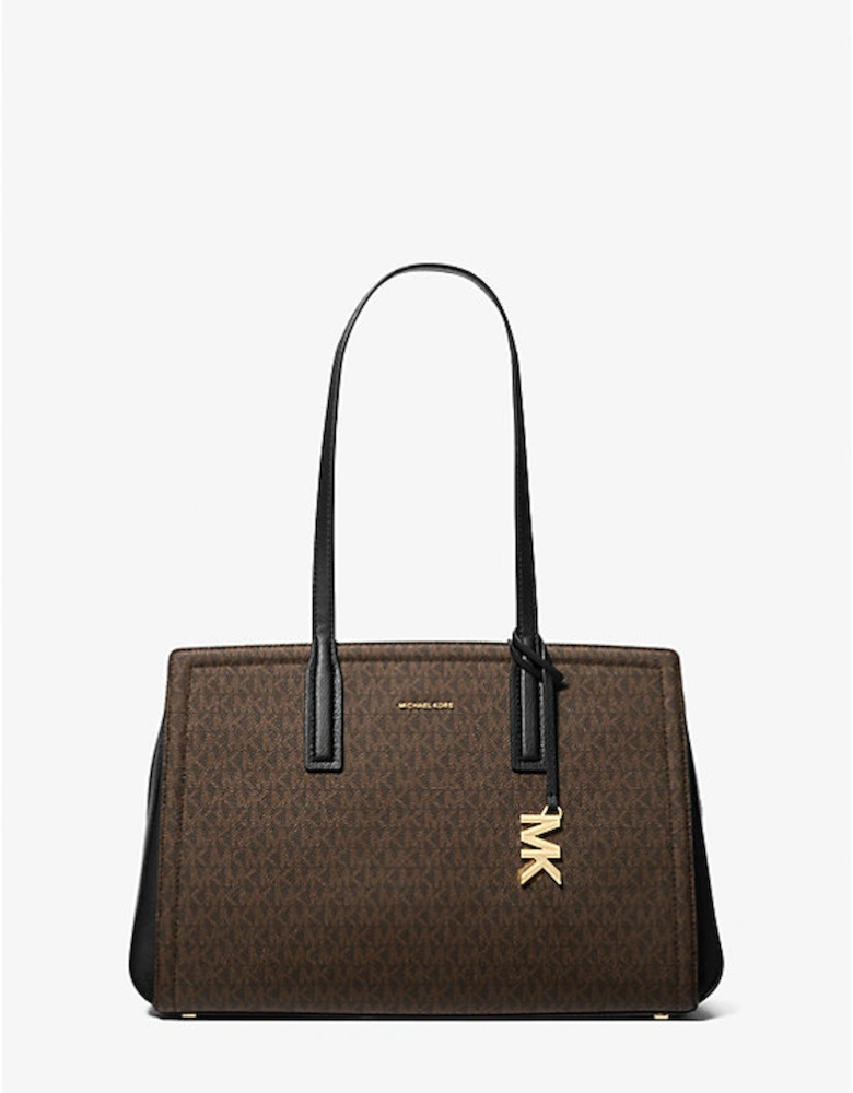 Laila Medium Signature Logo Tote Bag