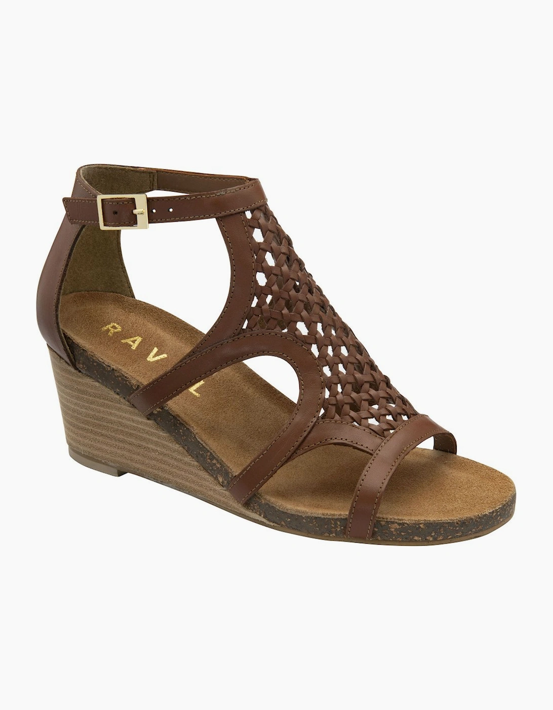 Ravel Women's Brown Childers Wedge Sandals - : Size 7
