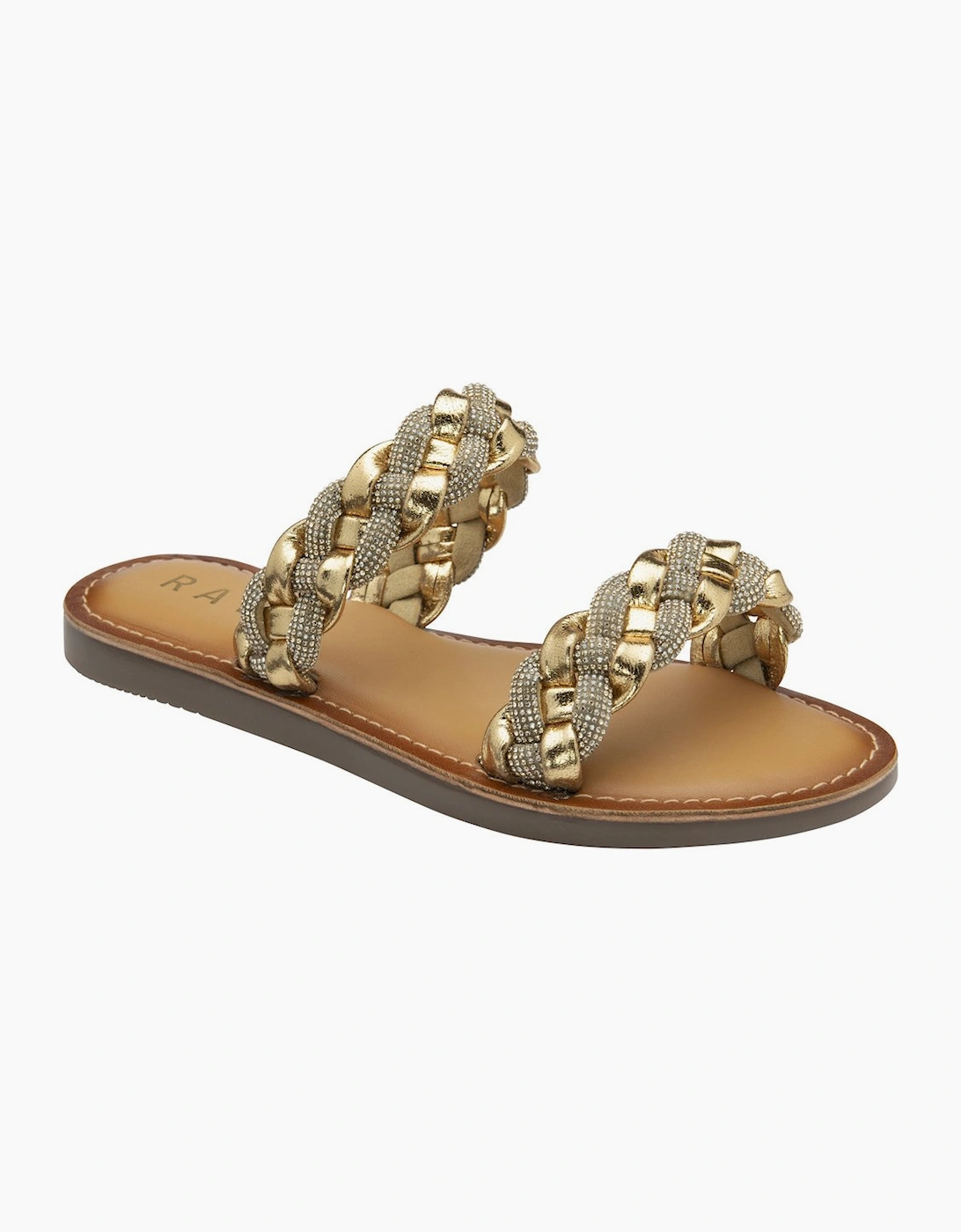 Ravel Women's Naroo Womens Sandals - Pewter Gold Leathe - Size: 5