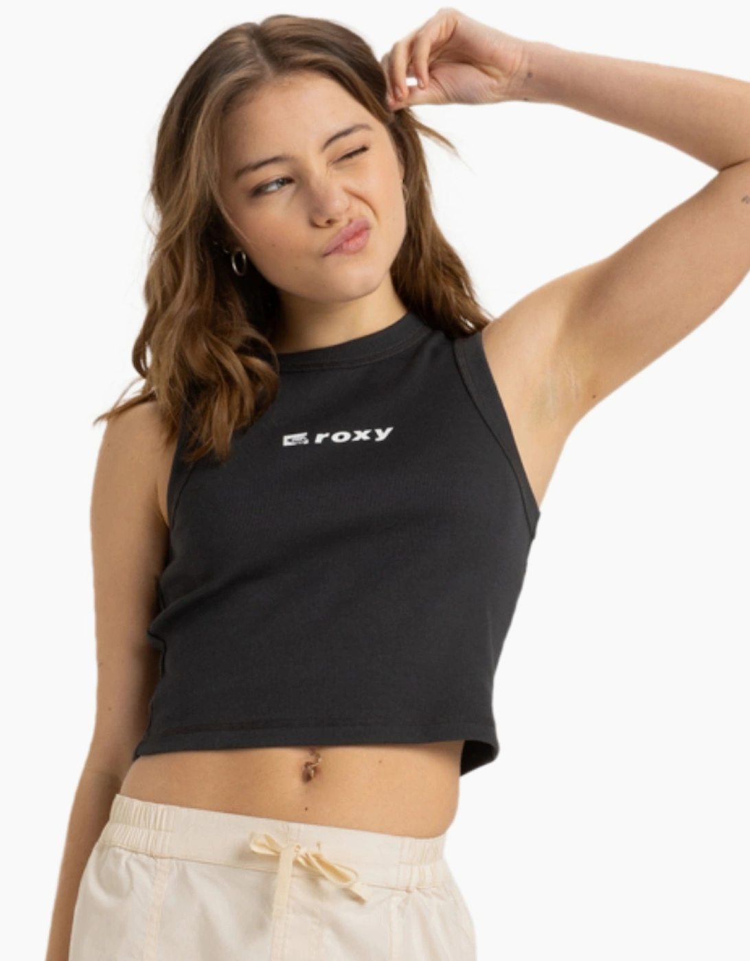 Women's Roxy Womens Iconic Days Tank Top Vest - Grey - Size: 6