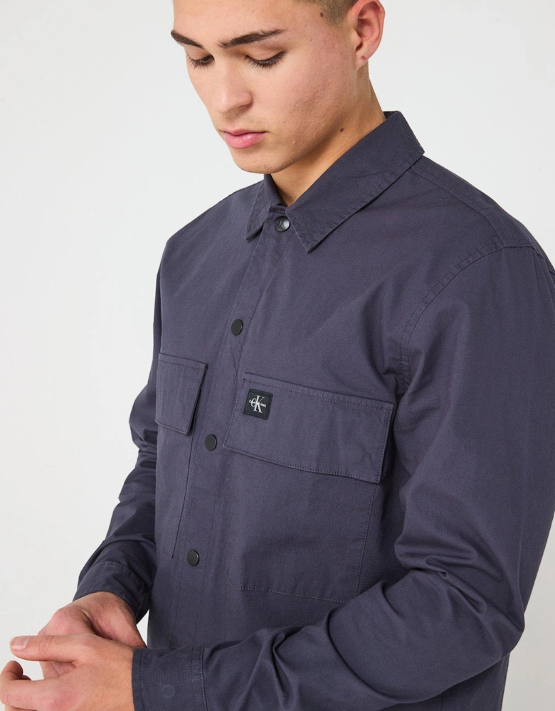 Double Pocket Overshirt - Navy