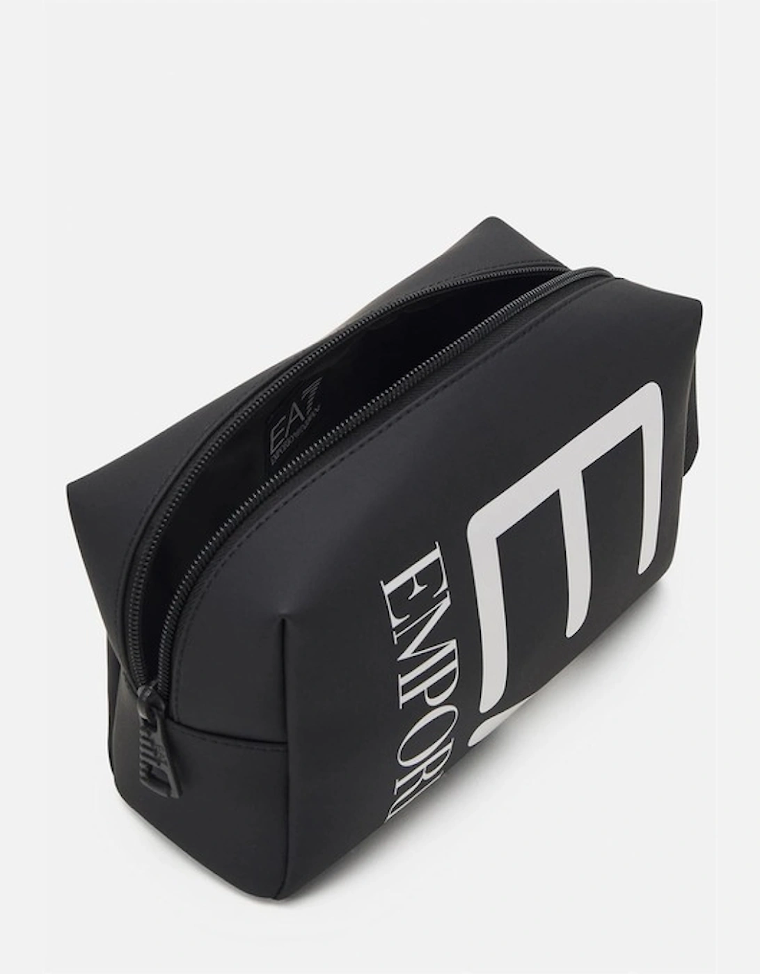 EA7 Men's Oversize Logo Wash Bag / Pouch - Black