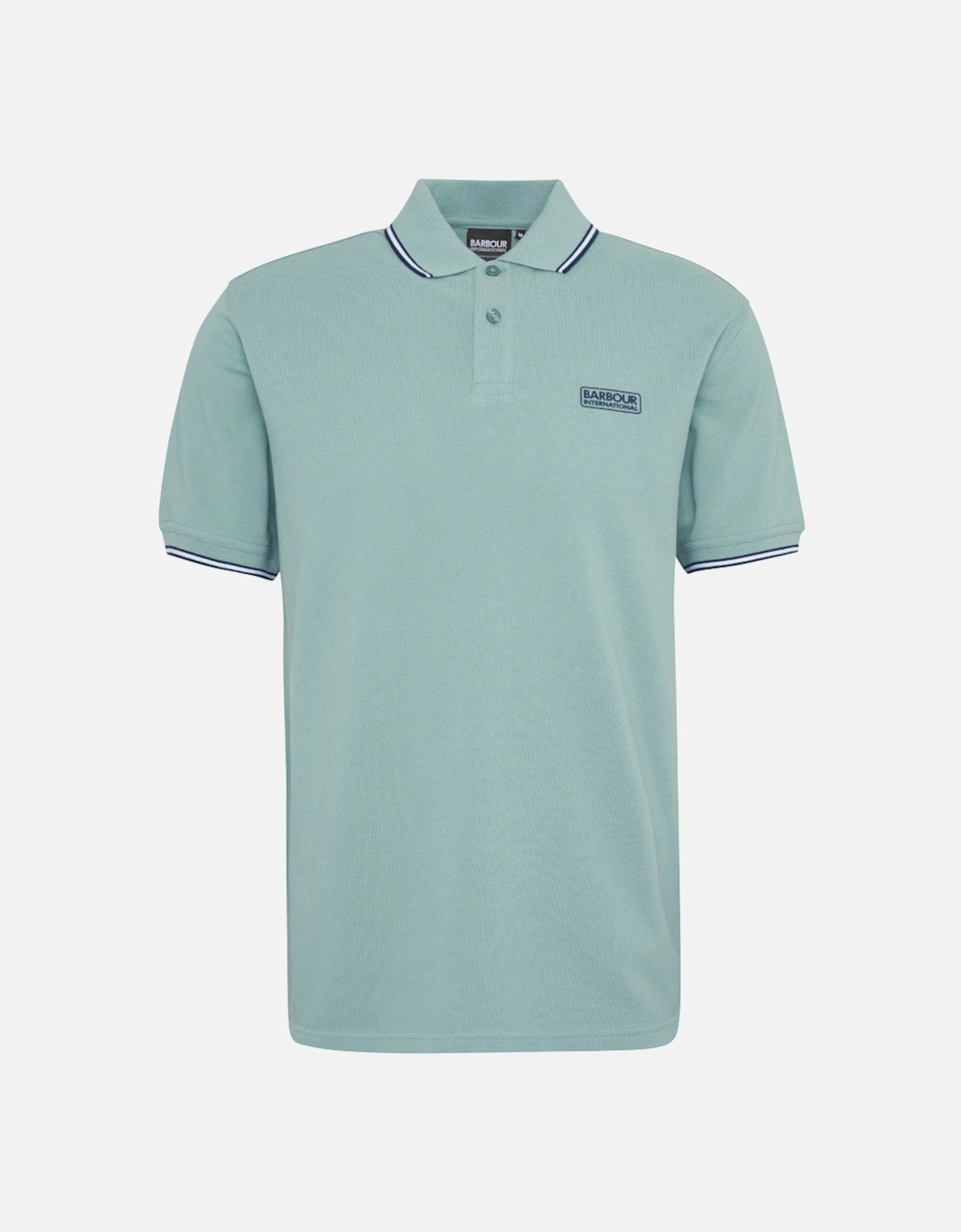 Evan Tipped Polo Shirt GN11  Granite Green, 5 of 4