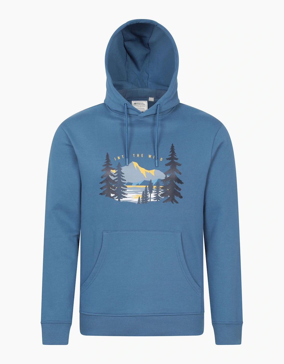 Mountain Warehouse Men's Blue Into The Wild Hoodie - Size: 40