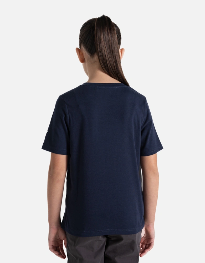 Childrens/Kids Ellis Logo Short-Sleeved T-Shirt