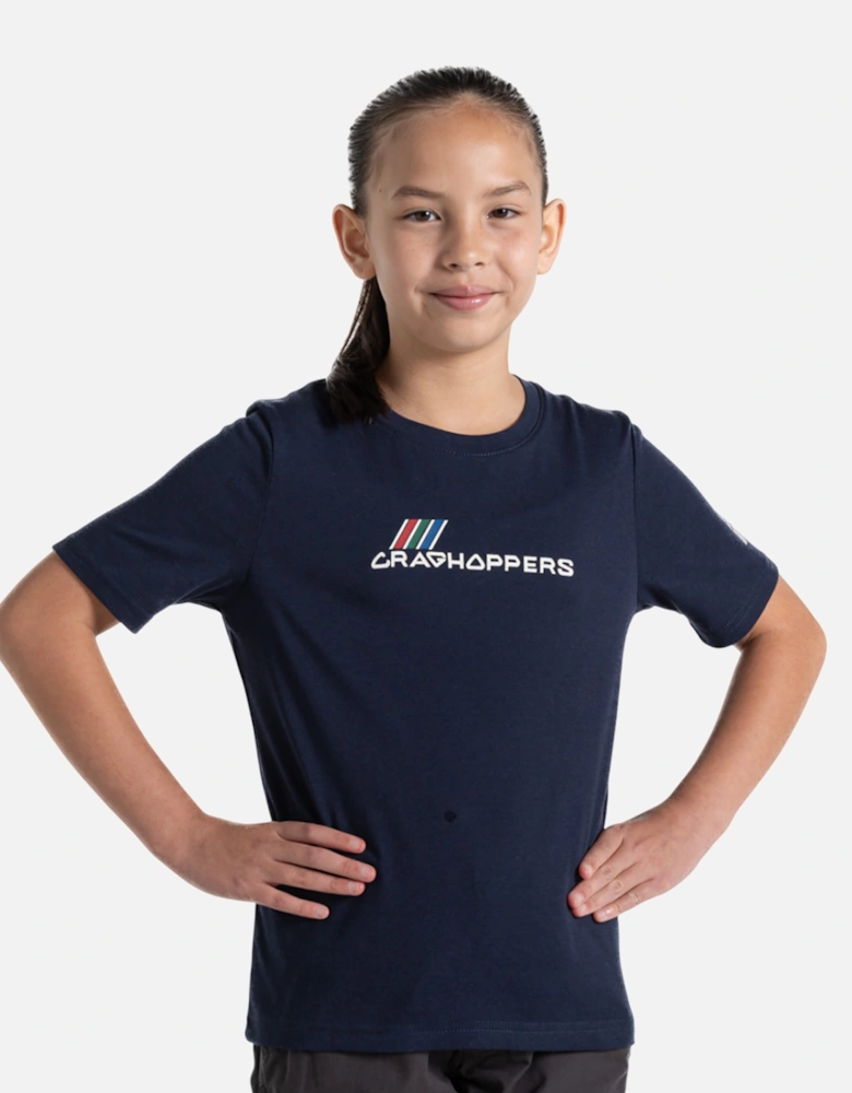 Childrens/Kids Ellis Logo Short-Sleeved T-Shirt