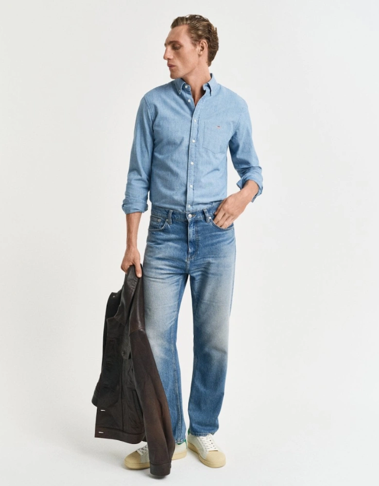 Mens Regular Fit Chambray Shirt