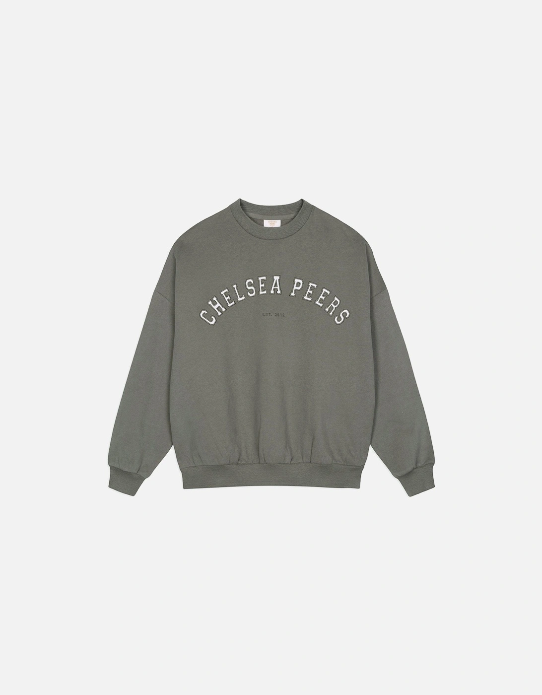 Branded Crew Neck Sweatshirt - Khaki, 2 of 1