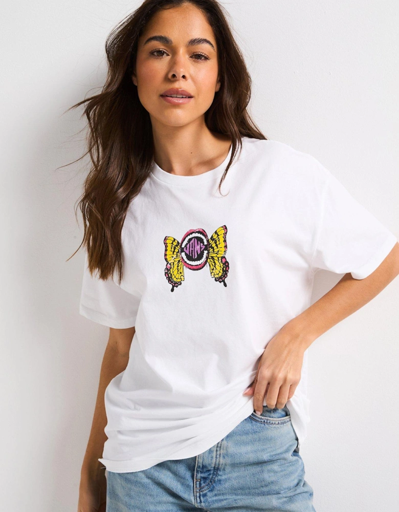 Women's Ethereal Oversized Short Sleeve T-Shirt - White