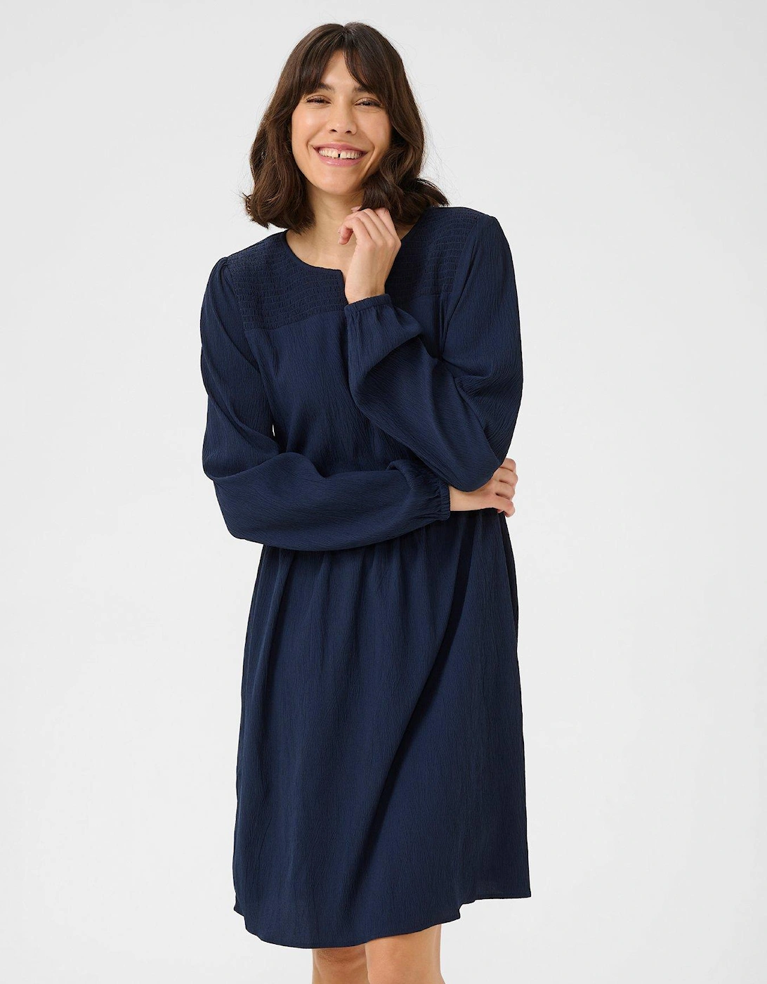 Linda Dress - Navy, 2 of 1