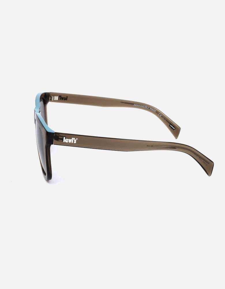 Resin Sunglasses with Grey Lenses Unisex - Brown