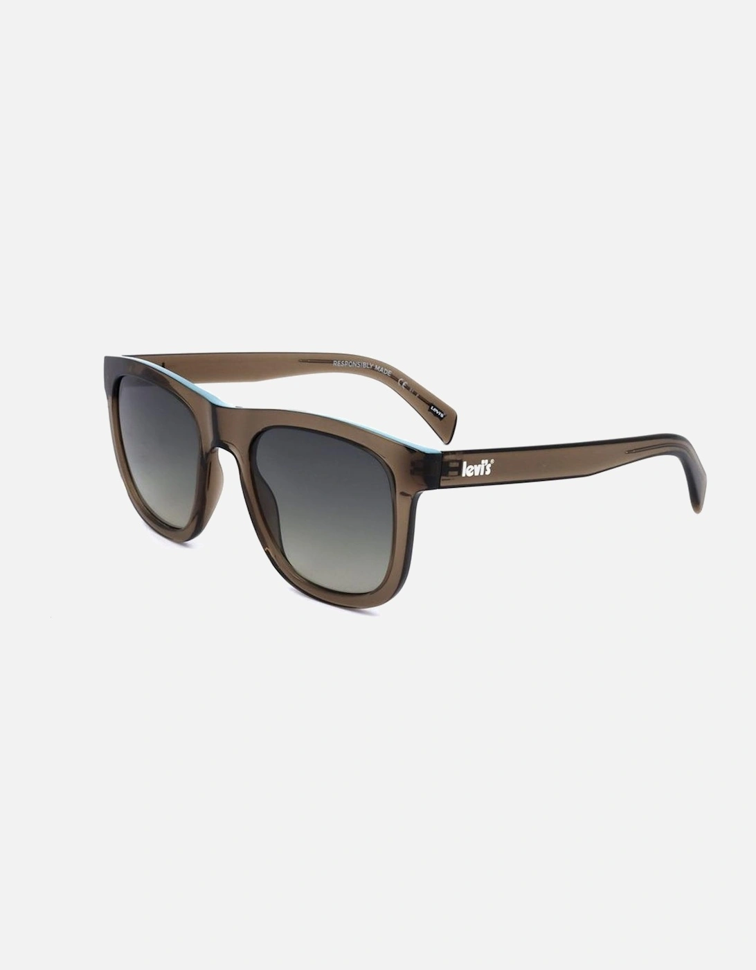 Resin Sunglasses with Grey Lenses Unisex - Brown, 4 of 3