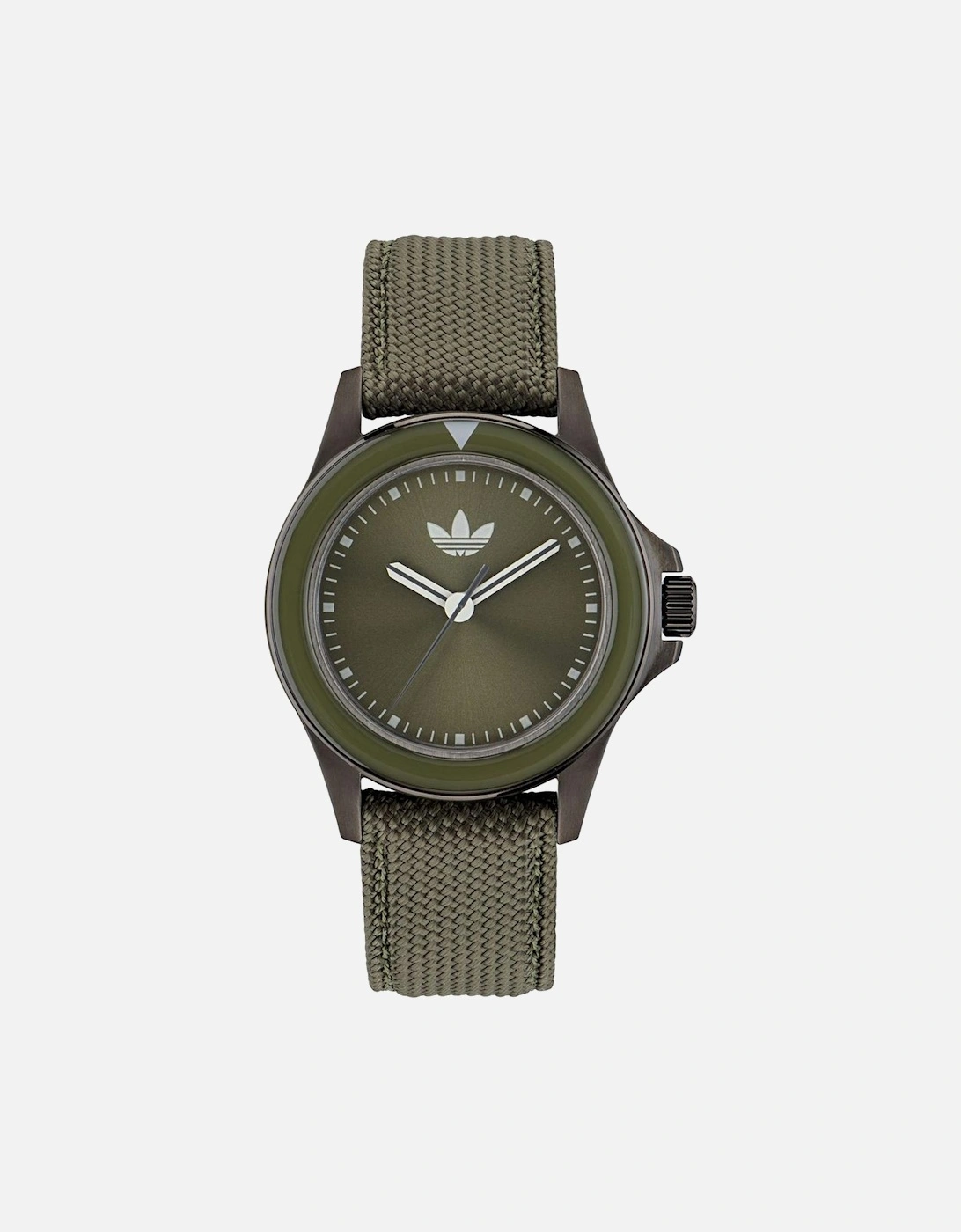 Stainless Steel Quartz Analog Watch with Fabric Bracelet Unisex -, 4 of 3
