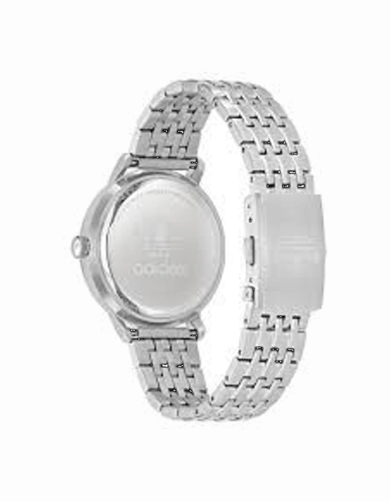 Stainless Steel Quartz Analog Watch Unisex - Gray Unisex Watches