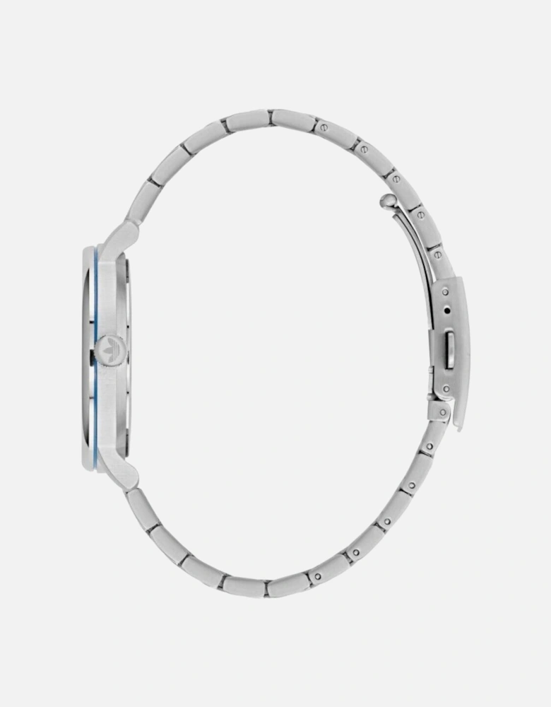 Stainless Steel Quartz Analog Watch Unisex - Gray Unisex Watches