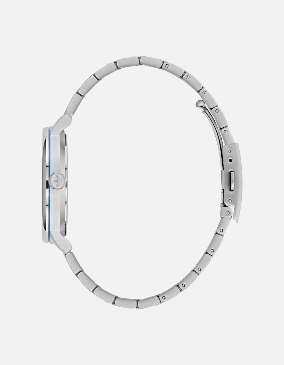 Stainless Steel Quartz Analog Watch Unisex - Gray Unisex Watches