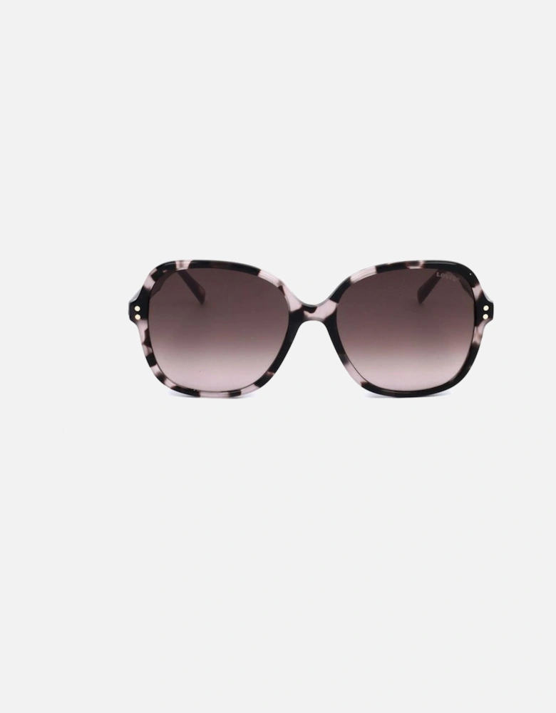 Stainless Steel Cat Eye Sunglasses Women - Black