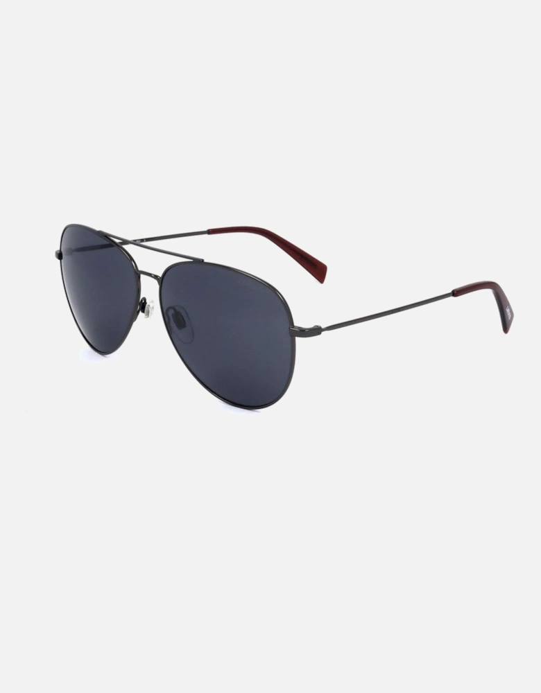 Metal Sunglasses with Grey Lenses Unisex - Gold