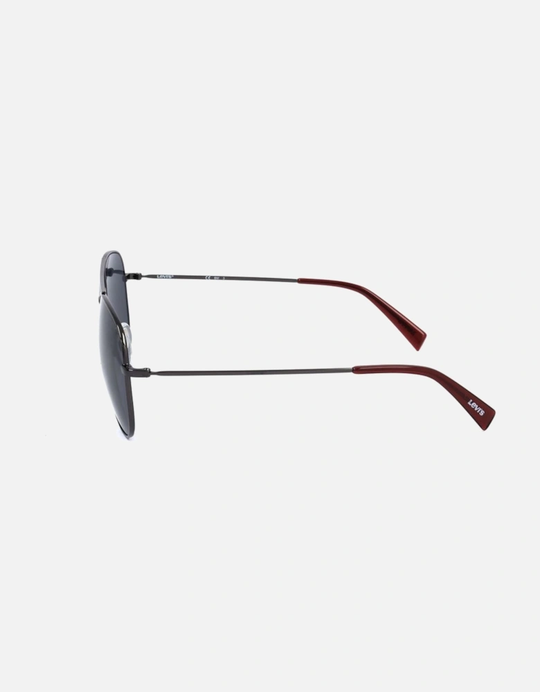 Metal Sunglasses with Grey Lenses Unisex - Gold