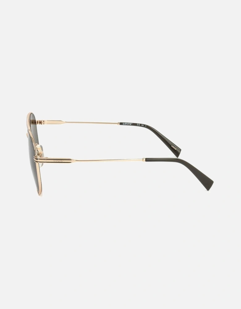 Stainless Steel Sunglasses with Brown Lenses Unisex - Gray