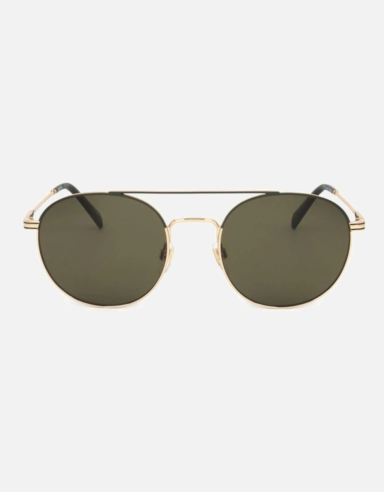 Stainless Steel Sunglasses with Brown Lenses Unisex - Gray