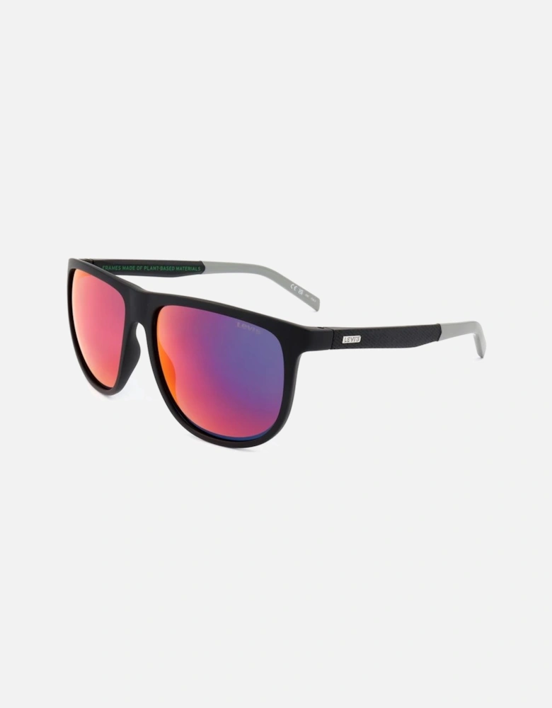 Multicolored Resin Sunglasses Unisex - Blue