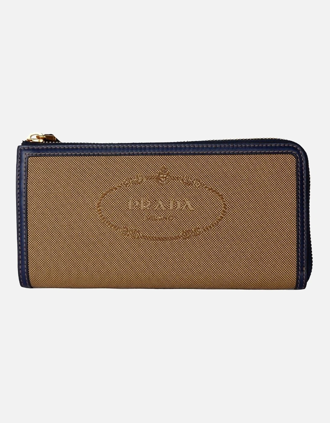 Jacquard Logo Zip Wallet Women - Brown, 4 of 3