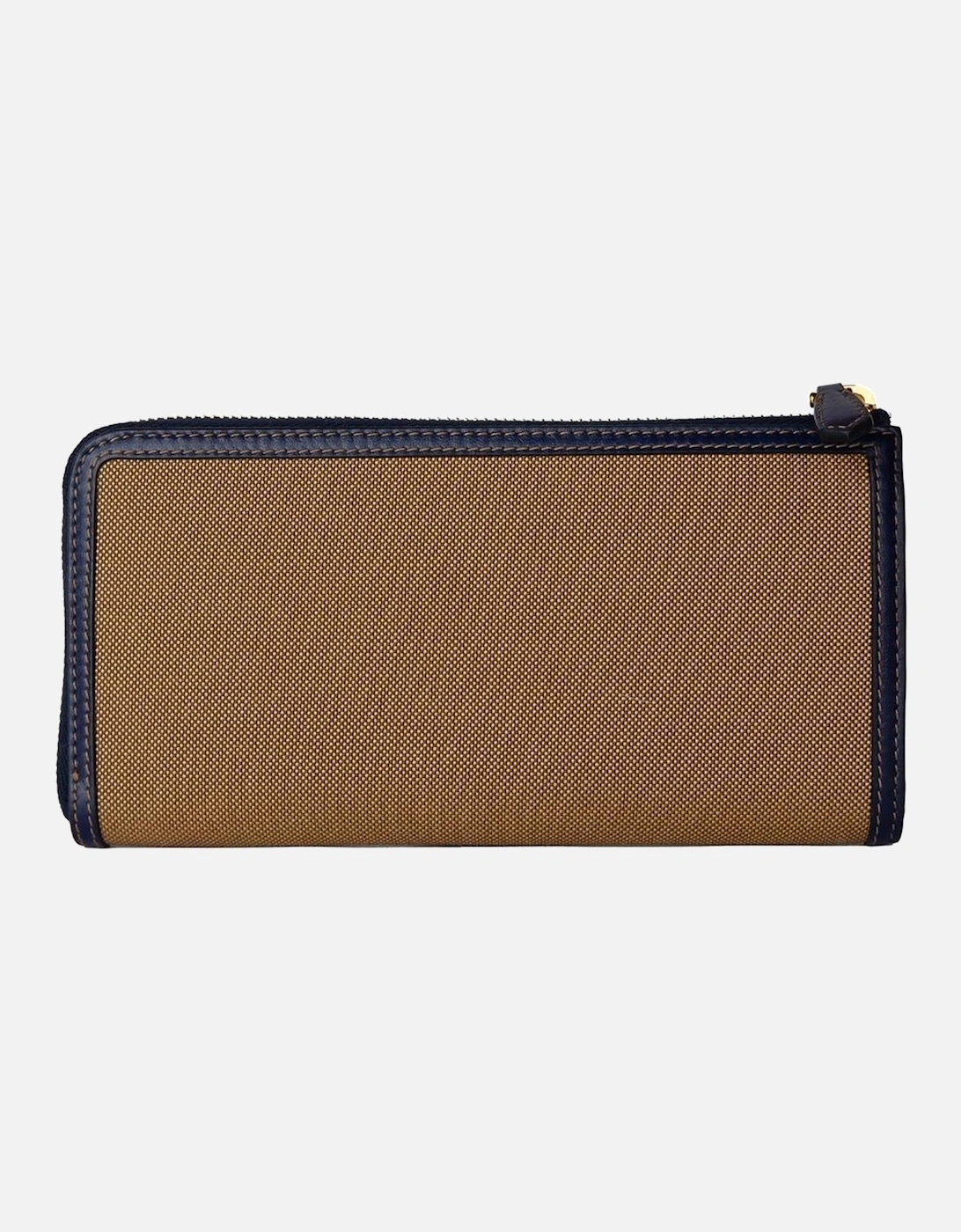 Jacquard Logo Zip Wallet Women - Brown