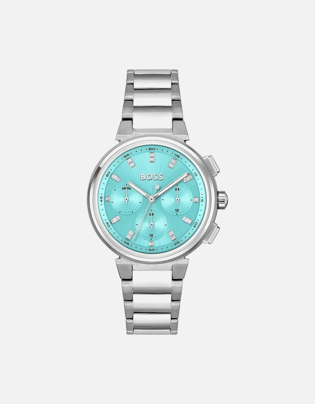 Stainless Steel Quartz Analog Watch Women - Silver Watches, 4 of 3