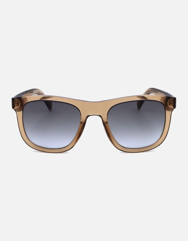 Resin Sunglasses with Grey Lenses Unisex - Brown