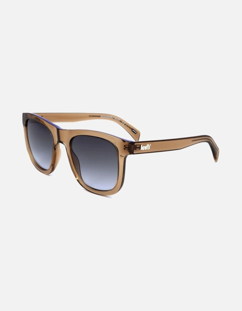 Resin Sunglasses with Grey Lenses Unisex - Brown