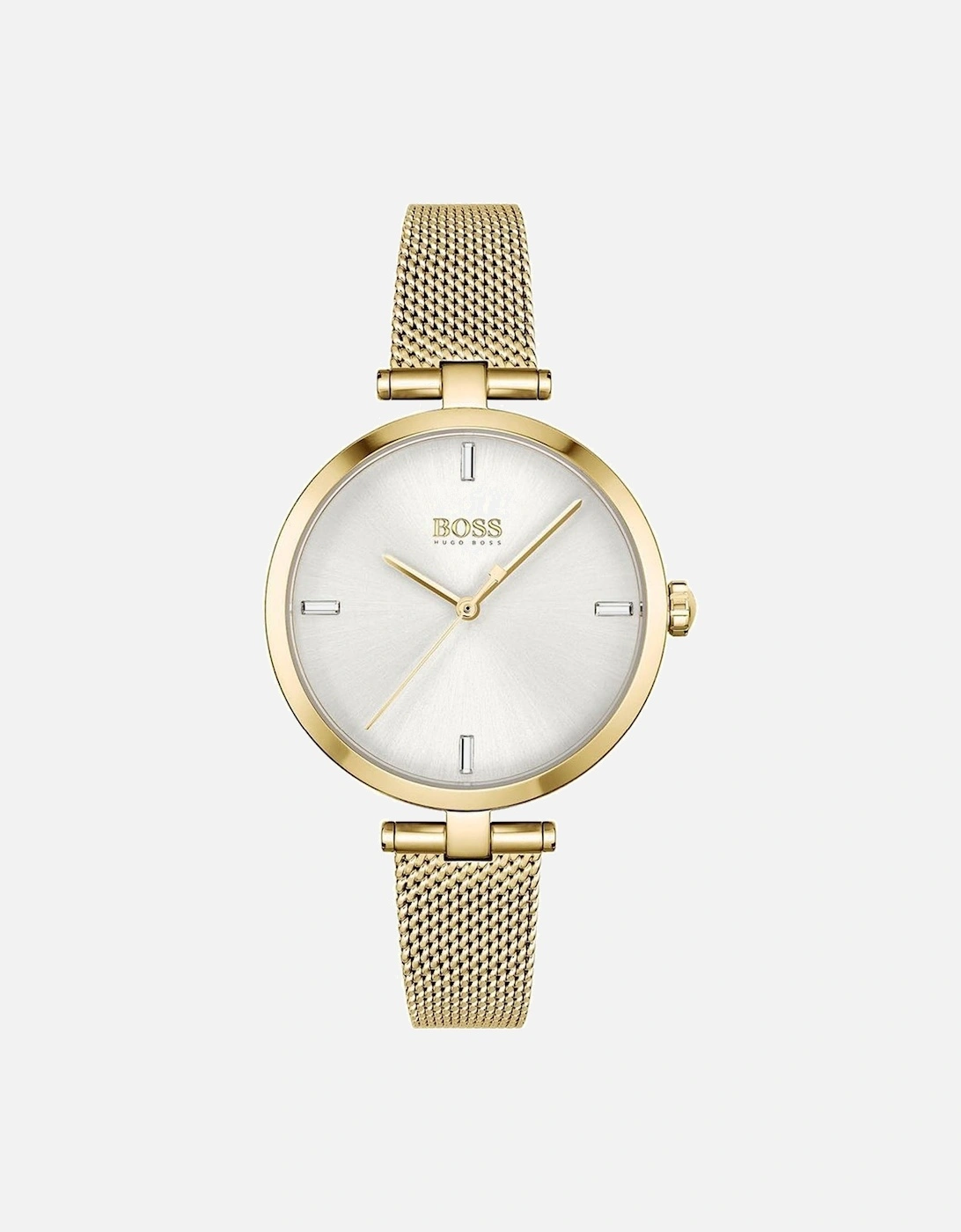 Stainless Steel Quartz Analog Watch Women - Gold Watches, 4 of 3