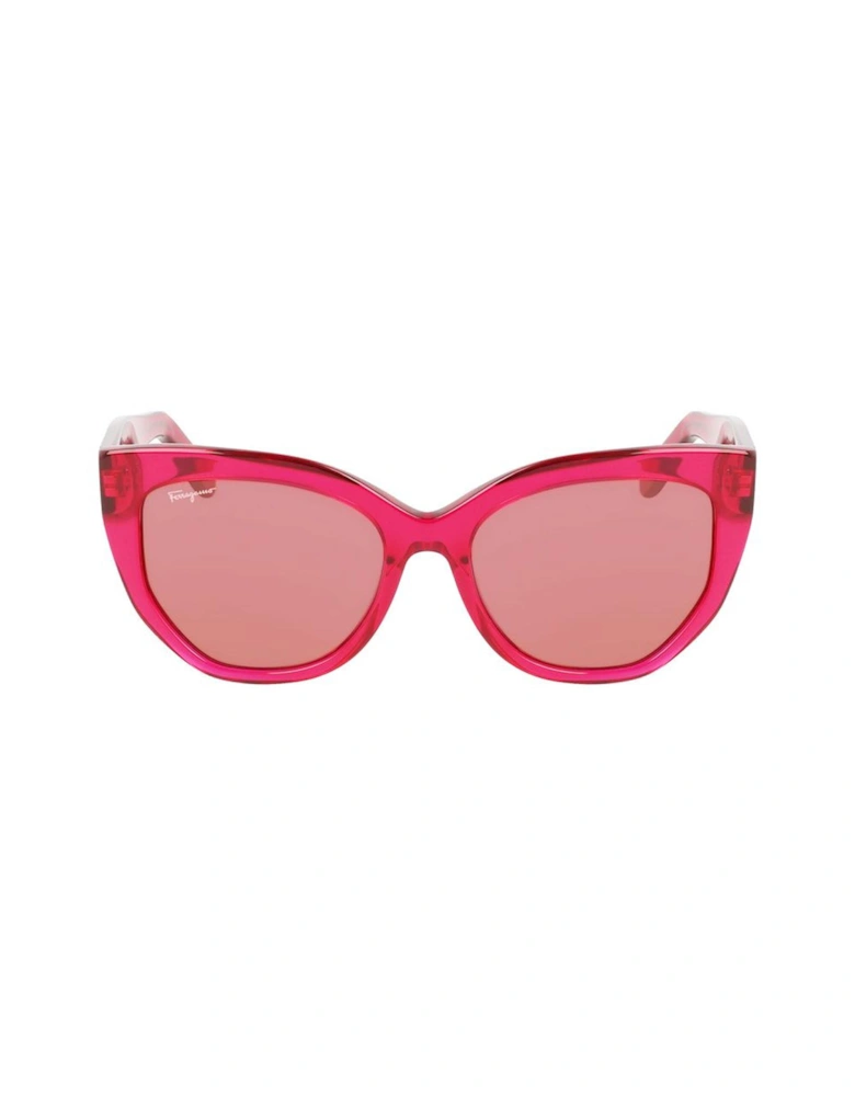 Acetate Cat-Eye Sunglasses Women - Red