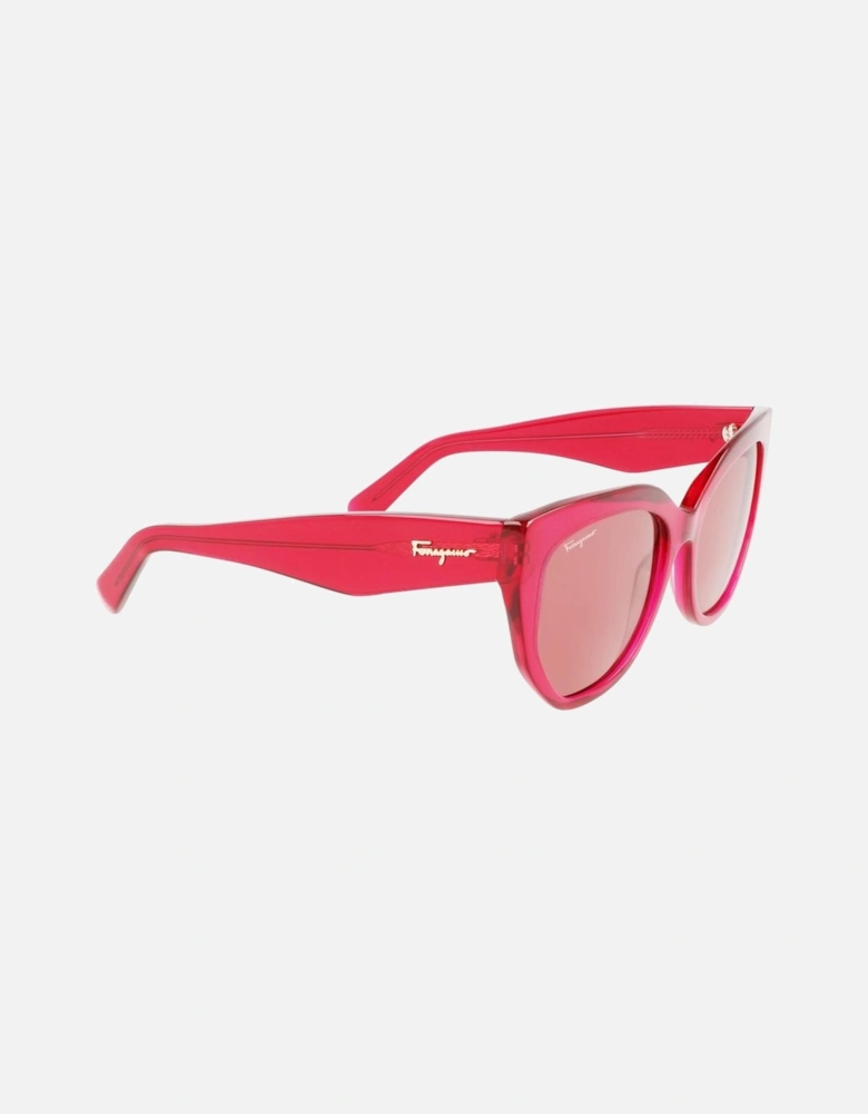 Acetate Cat-Eye Sunglasses Women - Red