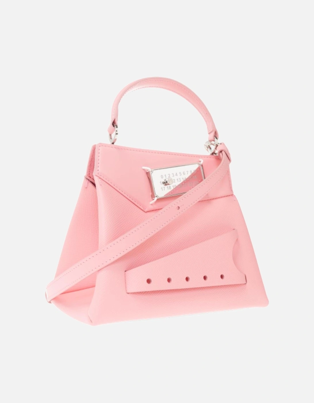 Shoulder Bag with Twist Lock and Buckle Detail Women - Pink Crossbody