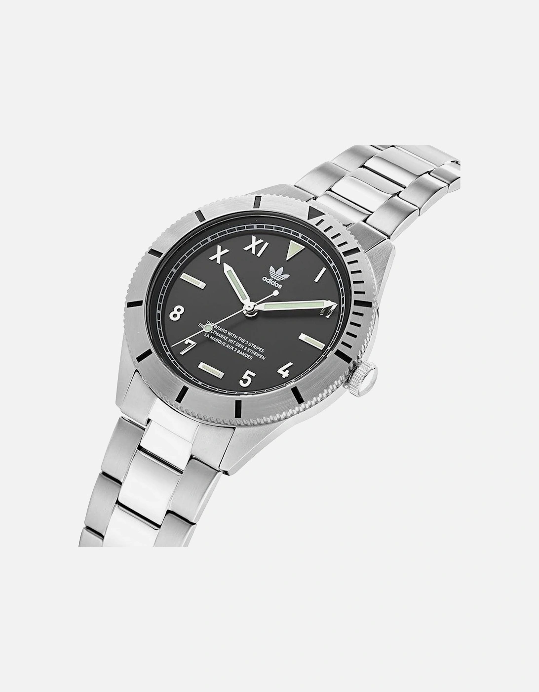Stainless Steel Quartz Analog Watch Unisex - Gray Unisex Watches
