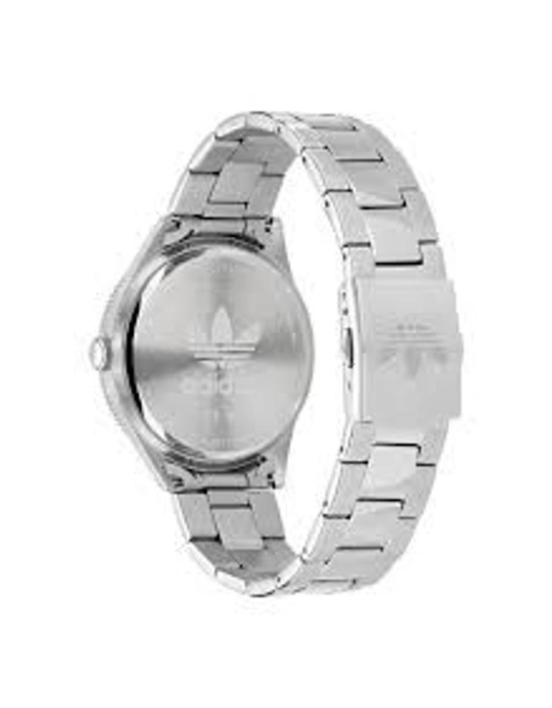 Stainless Steel Quartz Analog Watch Unisex - Gray Unisex Watches