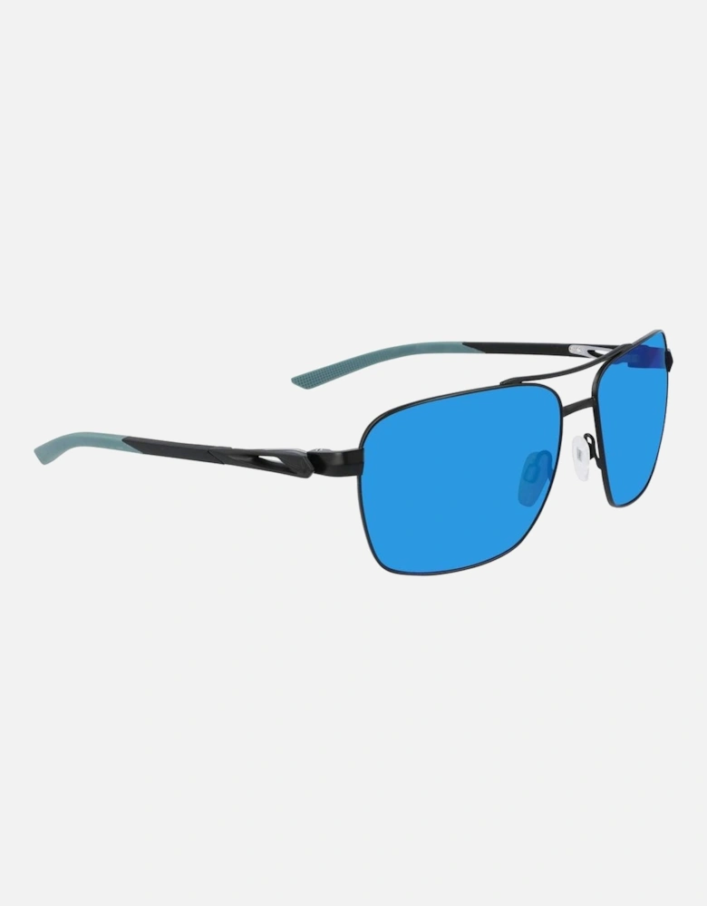Polarized Metal Frame Sunglasses Unisex - Black