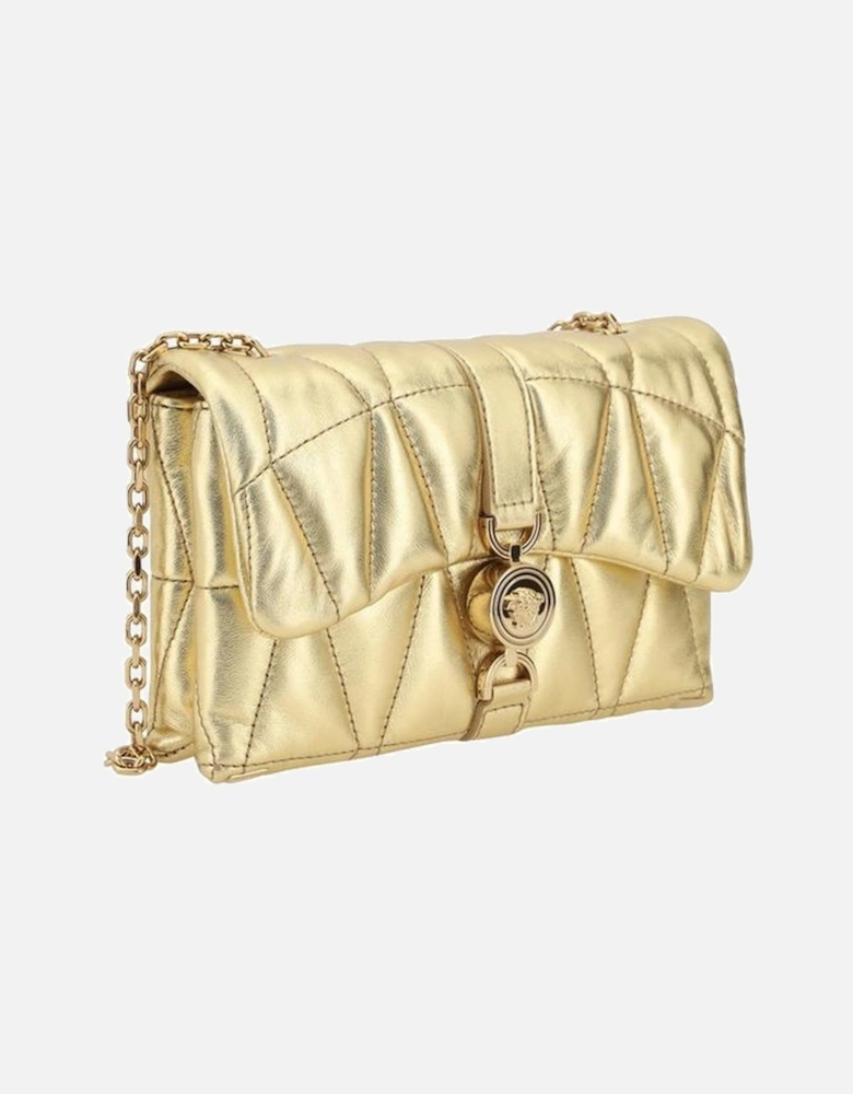 Quilted Lambskin Leather Mini Shoulder Bag Women - Gold