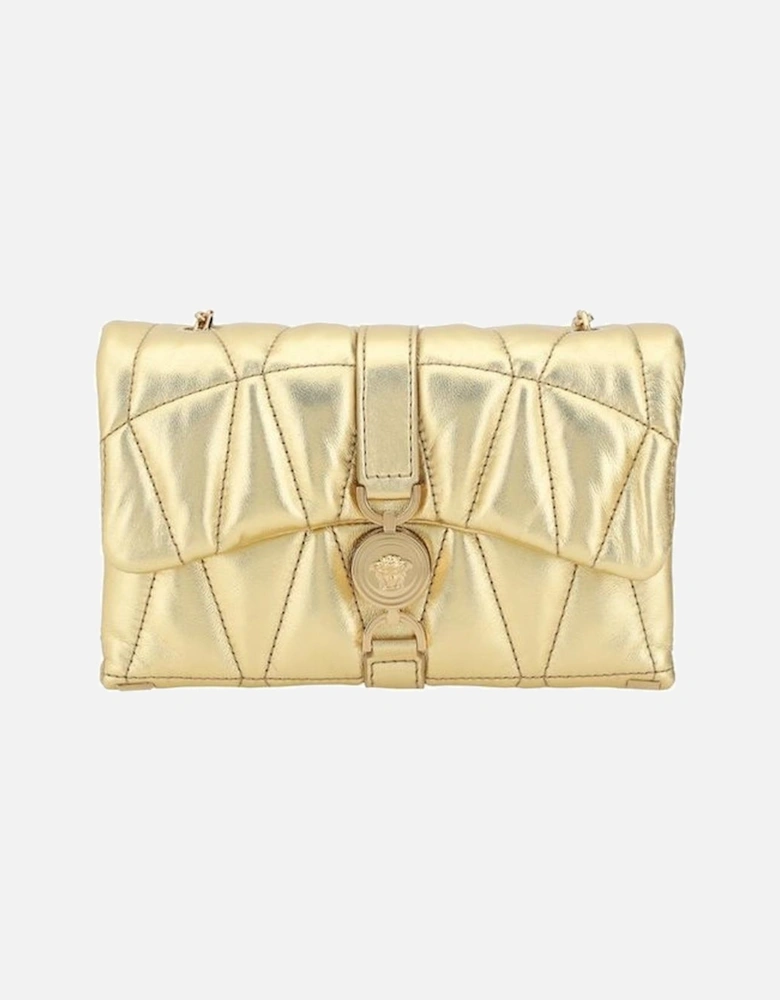 Quilted Lambskin Leather Mini Shoulder Bag Women - Gold