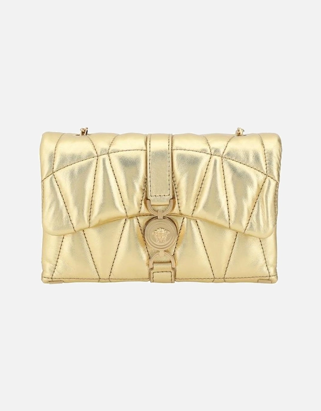 Quilted Lambskin Leather Mini Shoulder Bag Women - Gold, 5 of 4