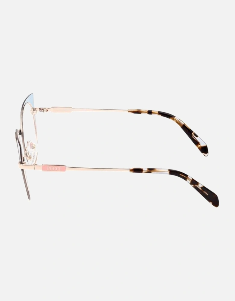 Metal Frame Glasses Women - Blue