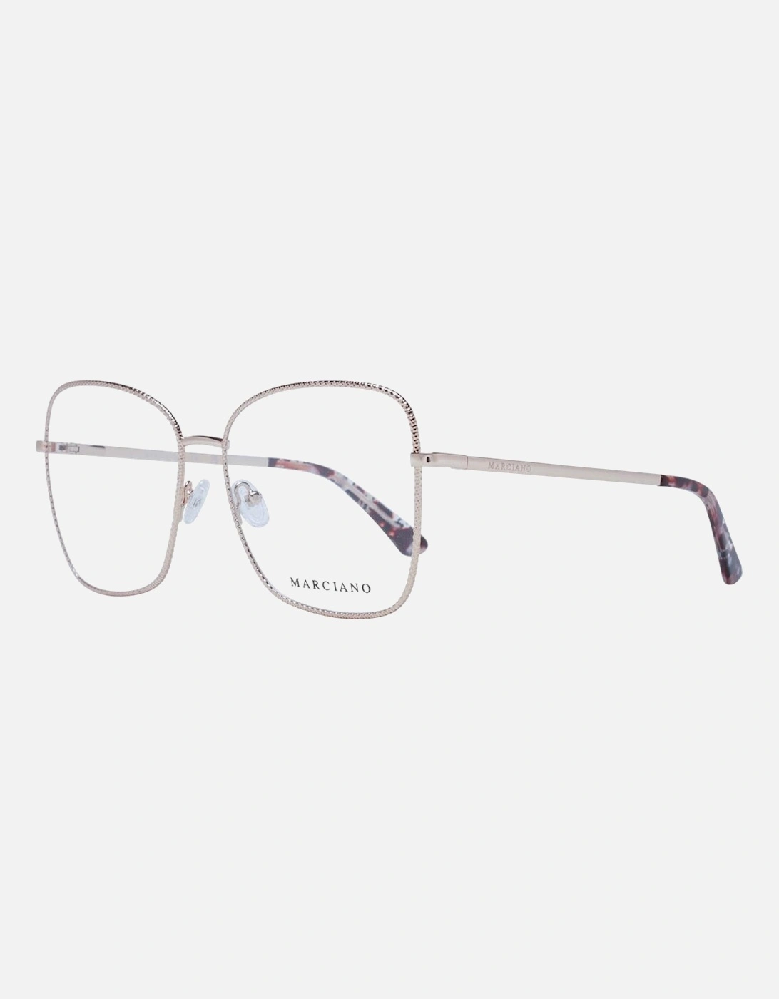 Rose Gold Metal Square Full-Rim Sunglasses Women Frames, 4 of 3