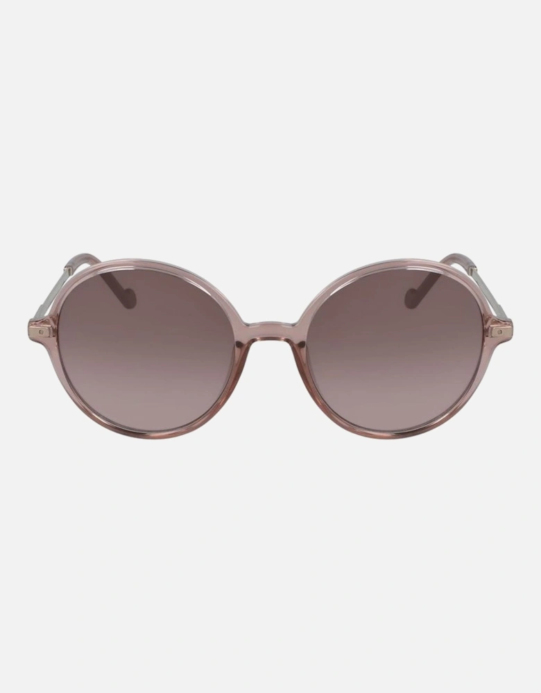 Injected Sunglasses with Brown Lenses Women - Red
