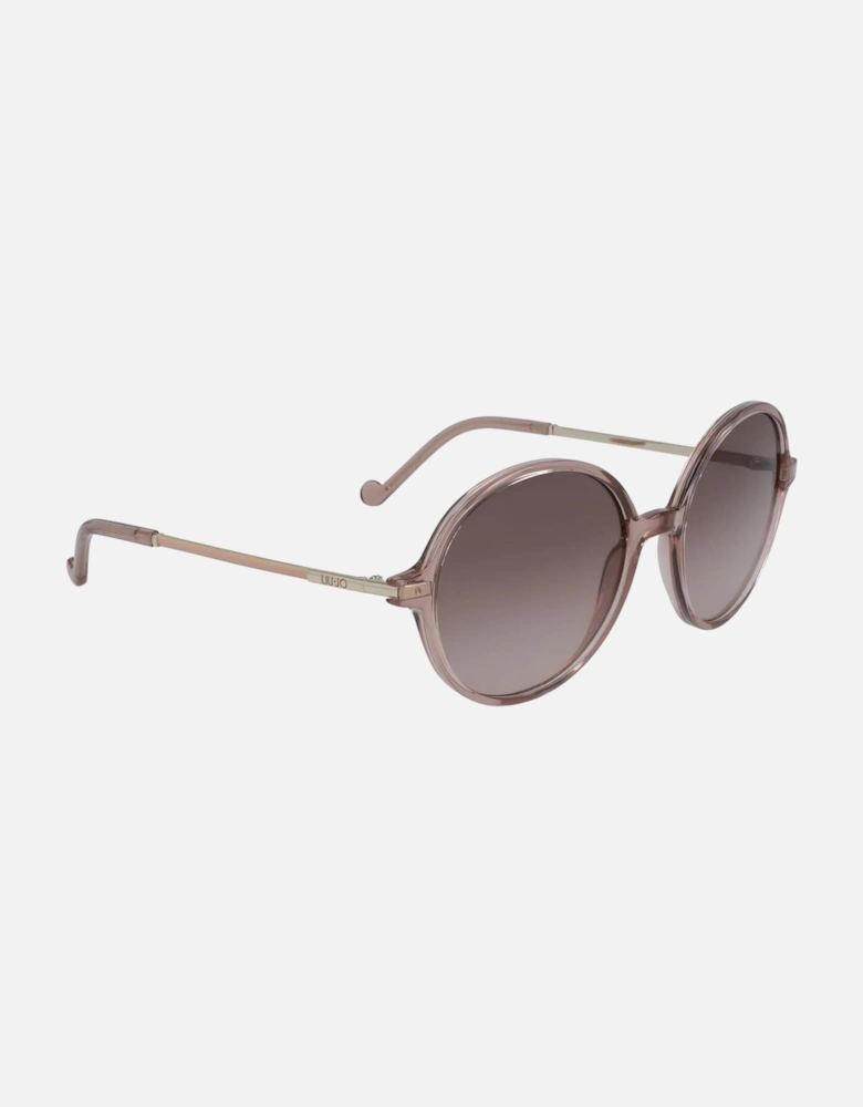Injected Sunglasses with Brown Lenses Women - Red