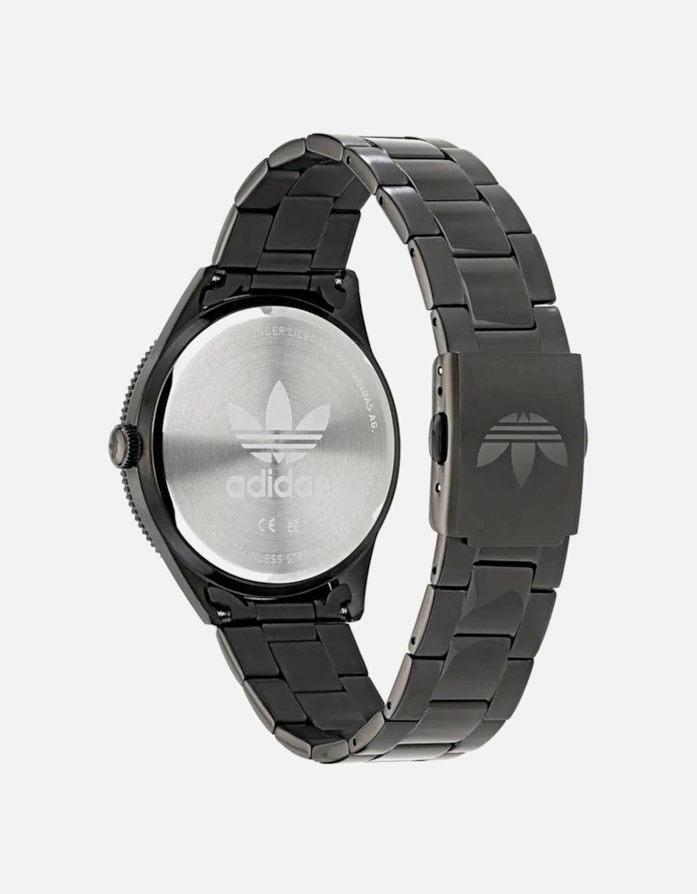 Stainless Steel Quartz Analog Watch Unisex - Black Unisex Watches