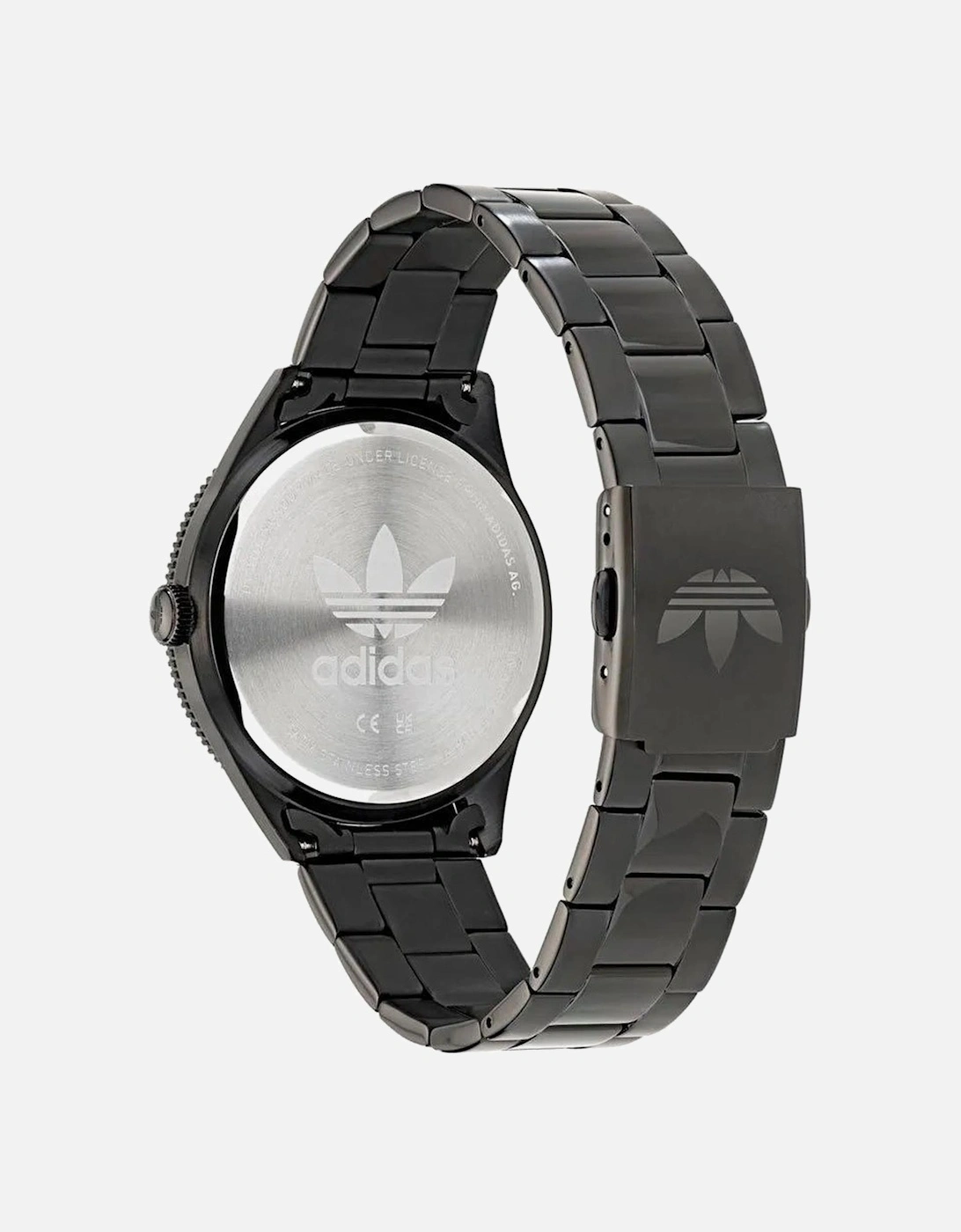 Stainless Steel Quartz Analog Watch Unisex - Black Unisex Watches